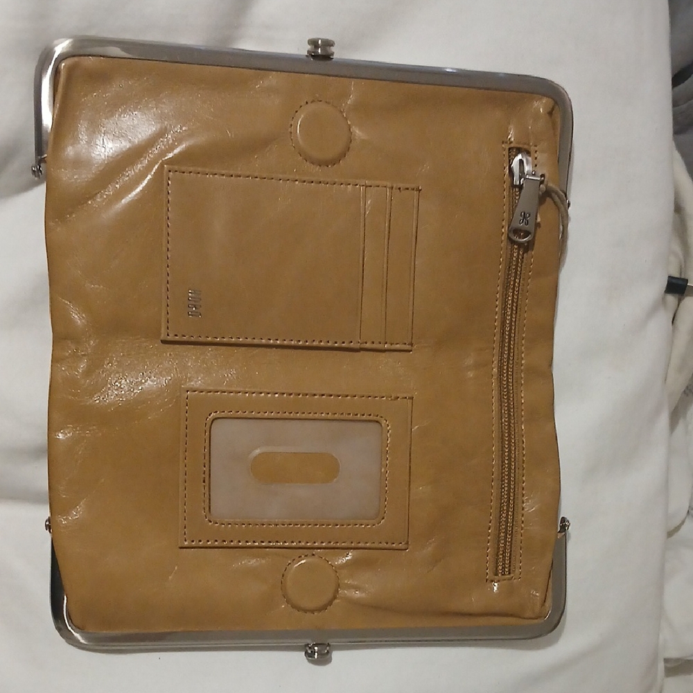 HOBO Camel Leather Wristlet - Picture 2 of 6